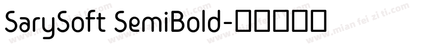 SarySoft SemiBold字体转换